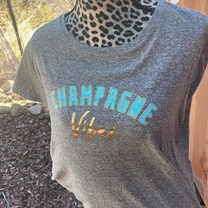 Bubbly anyone? Cute grey tee